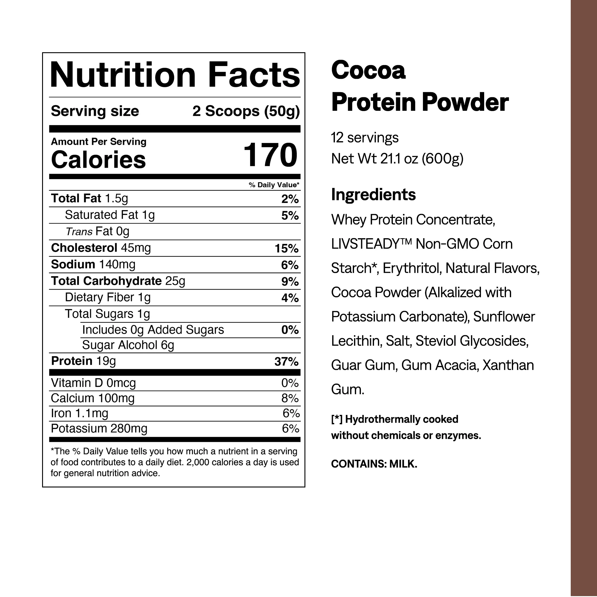 Cocoa Protein + Energy Powder - Image 3
