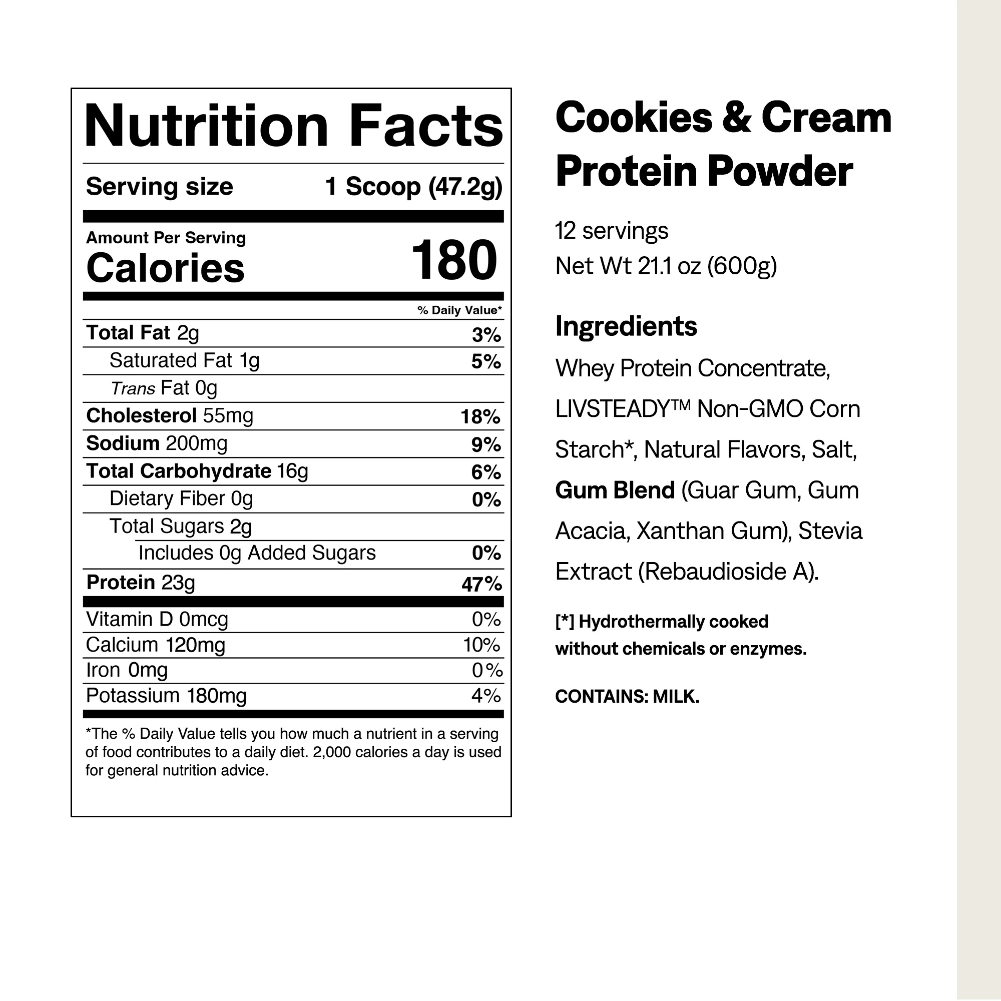 Cookies & Cream Protein + Energy Powder - Image 6