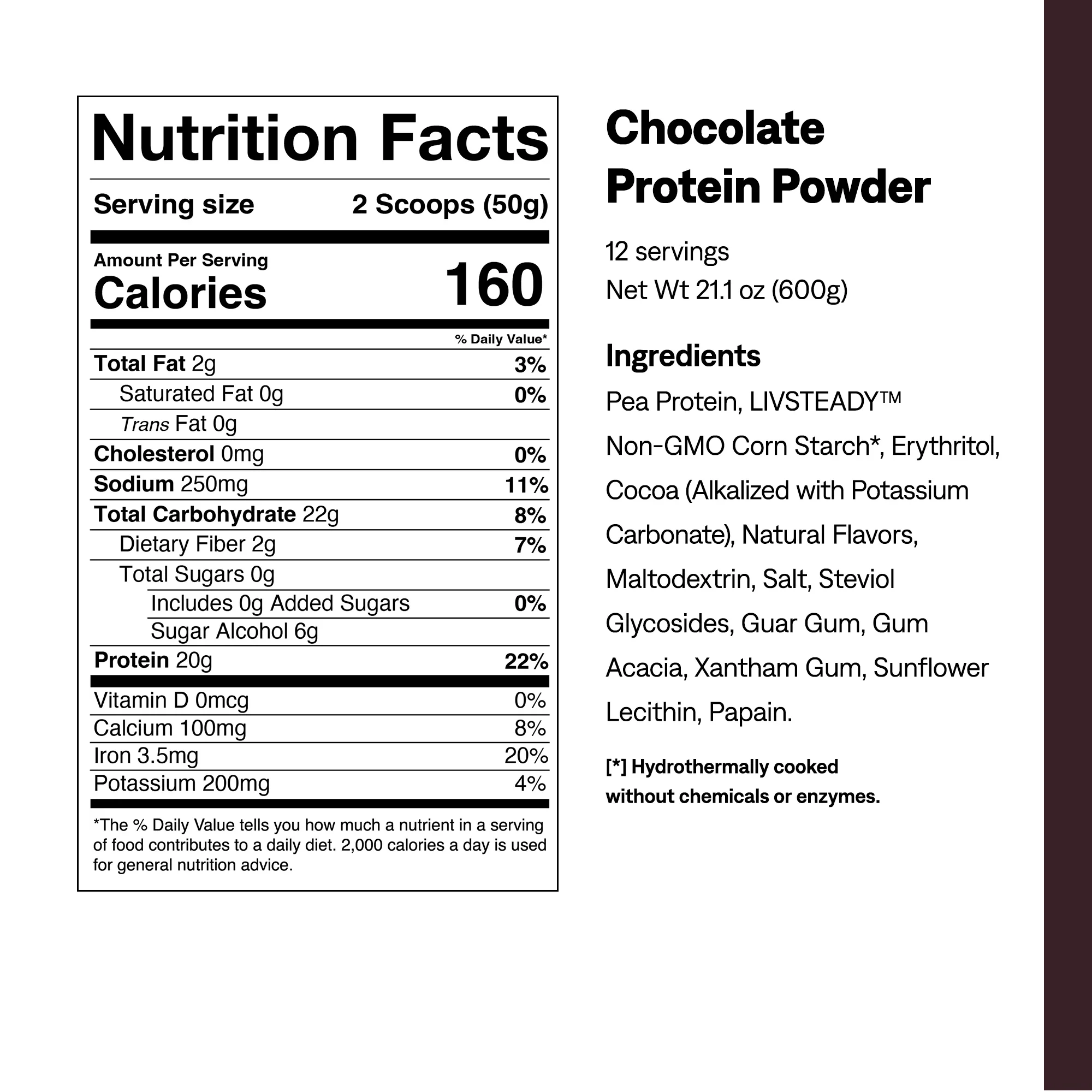 Chocolate Protein + Energy Powder - Image 4